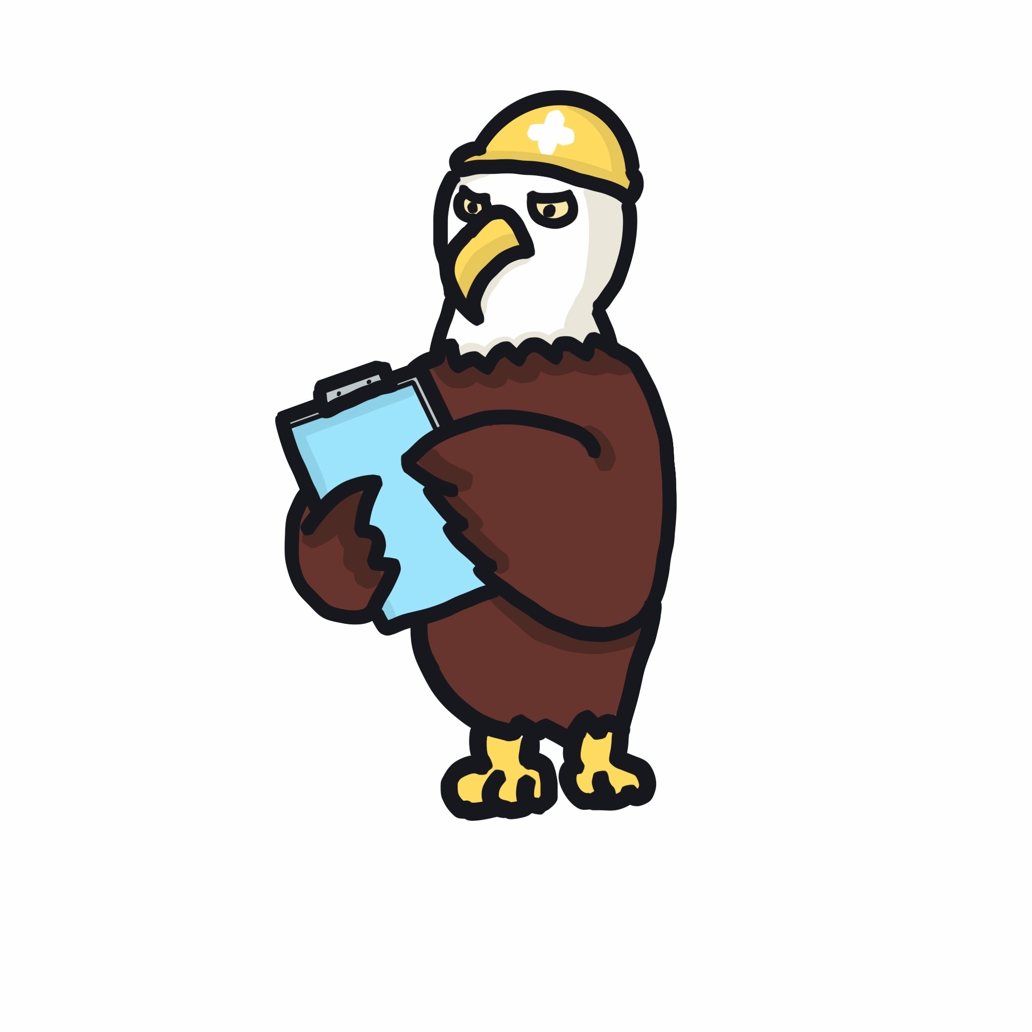 タカのキャラクターイラスト