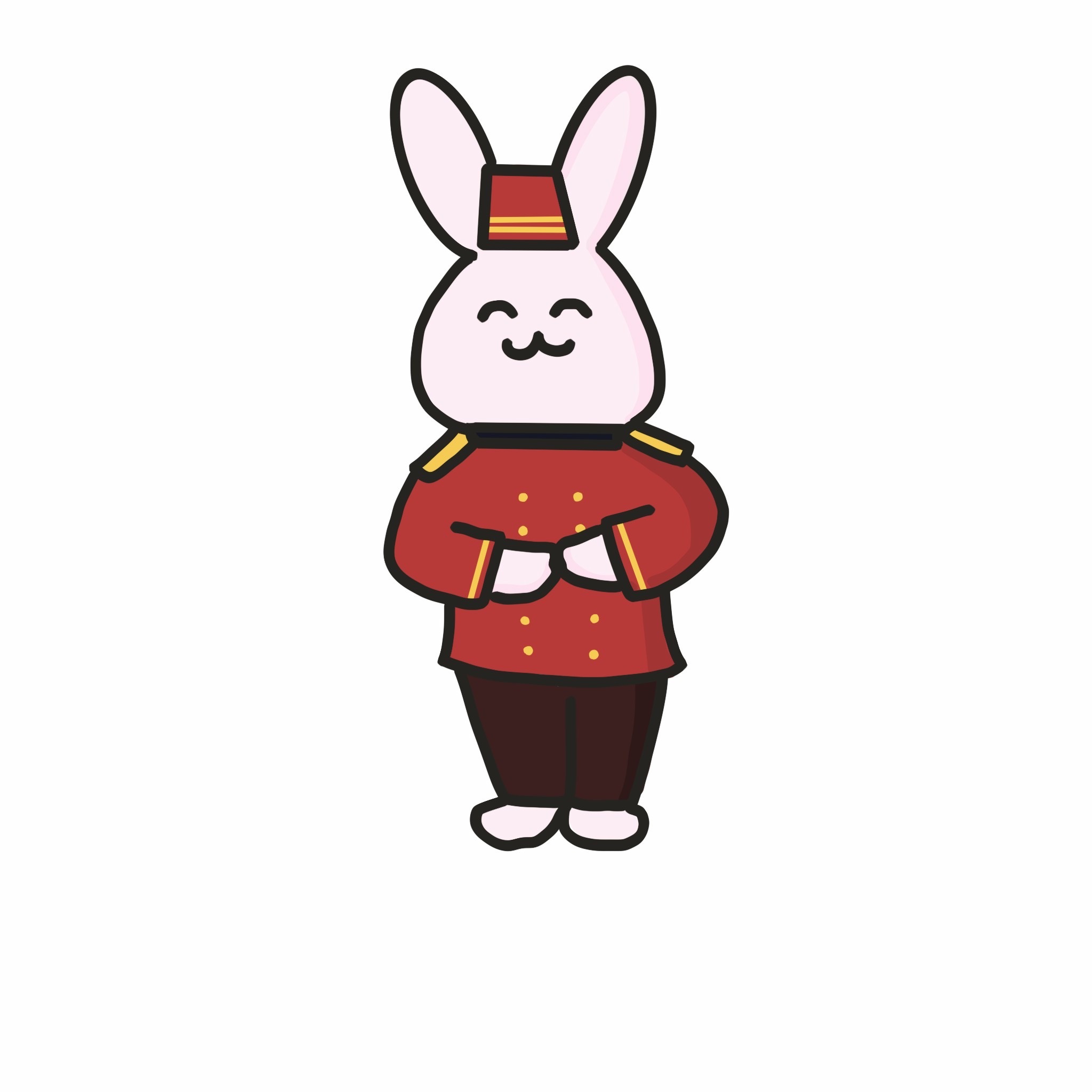 ウサギのキャラクターイラスト