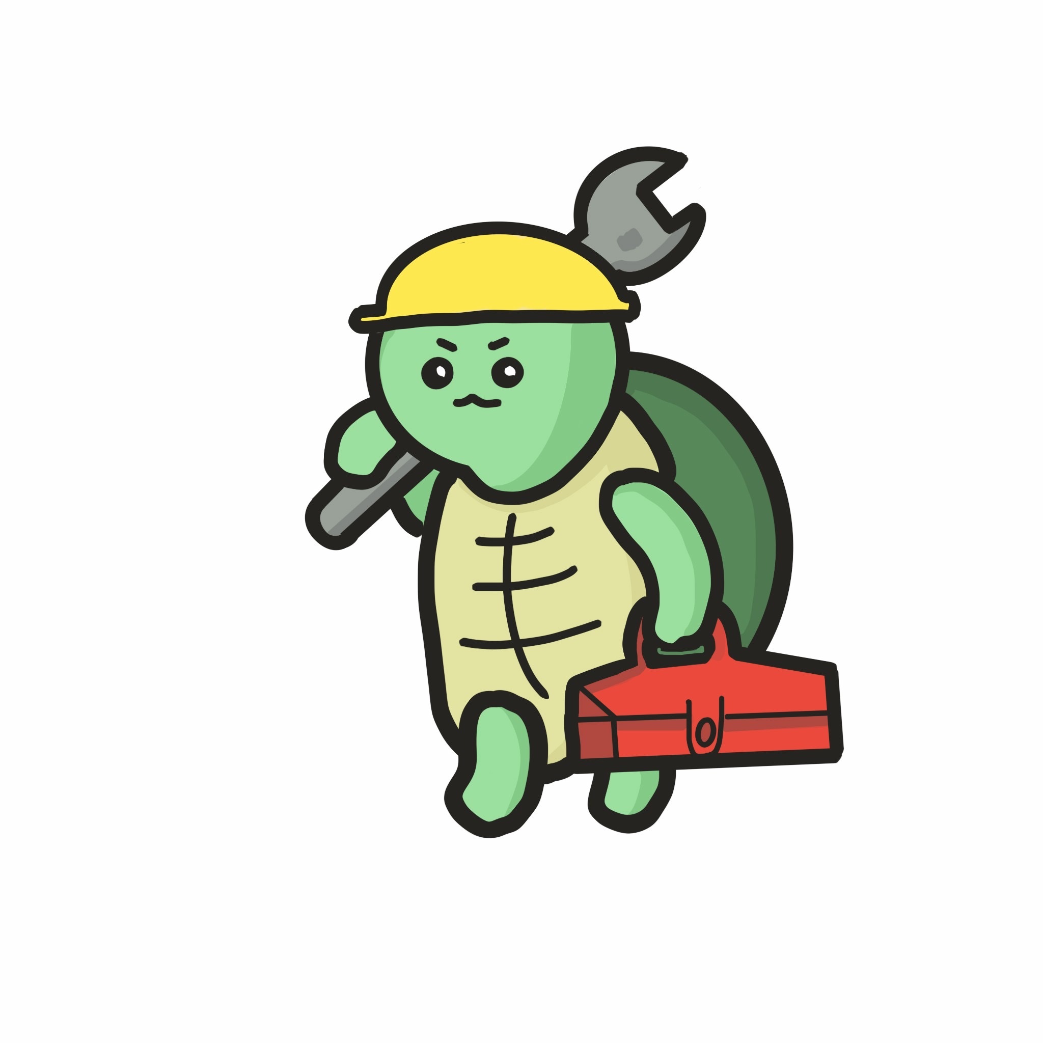 カメのキャラクターイラスト